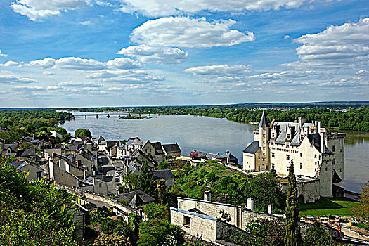 法国,卢瓦尔河地区,曼恩-卢瓦尔省,城堡,卢瓦尔河