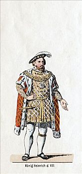 亨利八世国王,英格兰,服饰,设计,演奏,亨利三世,19世纪,艺术家,未知