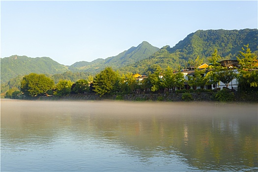 陕西古镇骆家坝风光