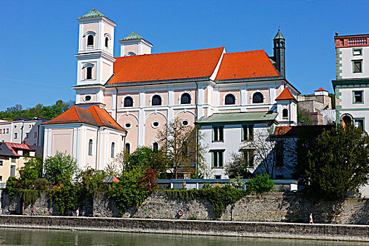 教堂,帕绍,下巴伐利亚,巴伐利亚,德国,欧洲