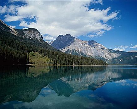 翡翠湖,幽鹤国家公园,不列颠哥伦比亚省,加拿大