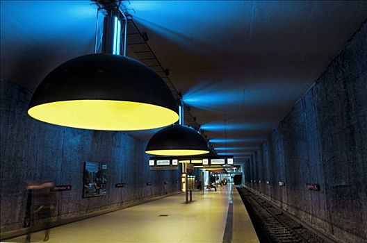 地下,火车站,慕尼黑,巴伐利亚,德国