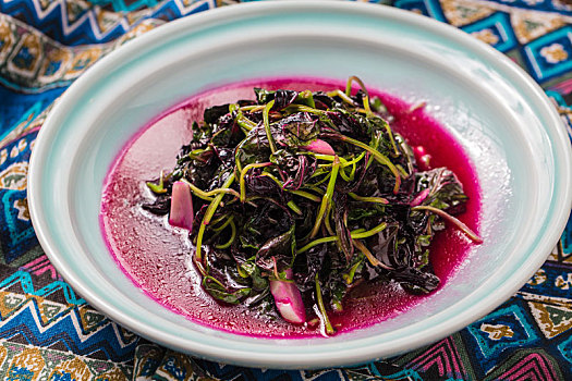 中華創意料理蒜泥莧菜