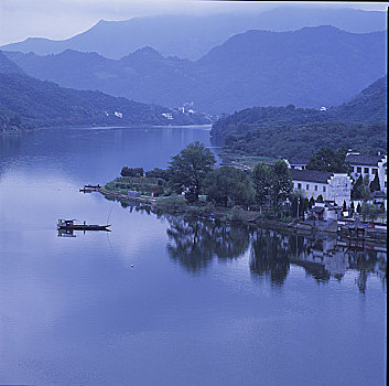 黄山,屯溪,深度,新安江