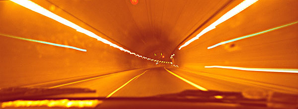 隧道,光亮,橙色,发光,意大利