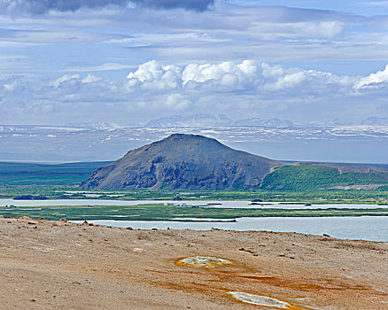 风景,火山,米湖,冰岛,欧洲