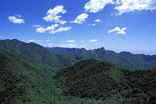 中国,京郊,长城,慕田峪,围绕,风景