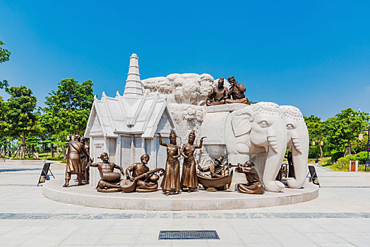 海上丝绸之路艺术公园东南亚风情