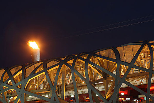 奥运场馆－鸟巢体育场夜景