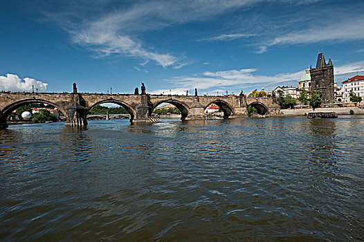 查理大桥,布拉格,波希米亚,捷克共和国,欧洲