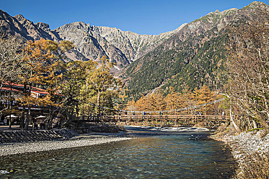 上高地,秋天,长野,日本