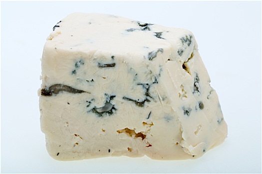 块,蓝纹奶酪,白色背景,背景