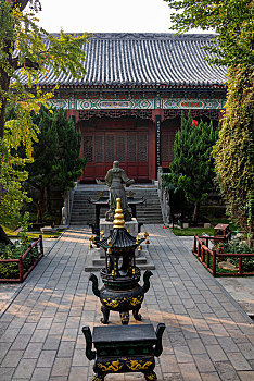湖北荆州关帝庙庭院