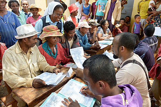 村民,填加,室外,申请,认证,陆地,乡村,交谈,地区,区域,马达加斯加,非洲