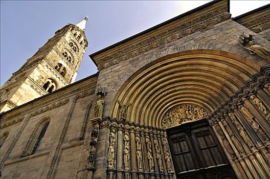 大教堂,班贝格,上弗兰科尼亚,巴伐利亚,德国