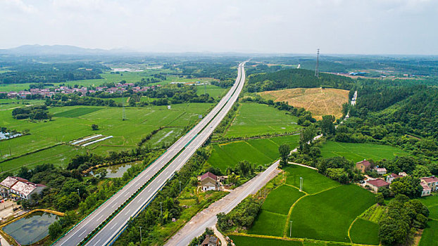 航拍高速公路