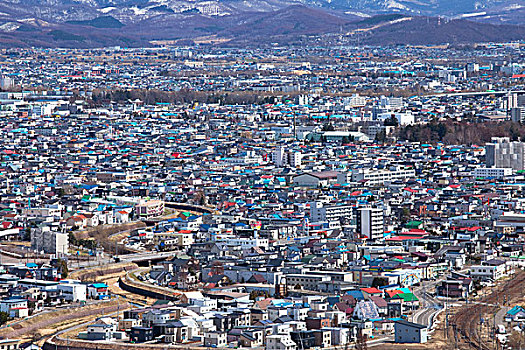 远景,城市,岚山,观测