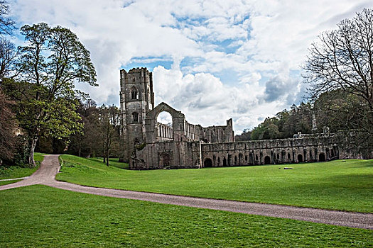 方廷斯修道院,北约克郡,英格兰