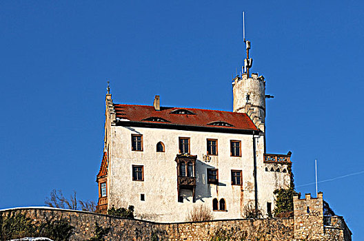 城堡,新哥德式,风格,上弗兰科尼亚,巴伐利亚,德国,欧洲