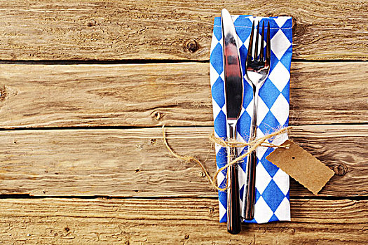 蓝色,白色,餐具摆放,巴伐利亚,彩色