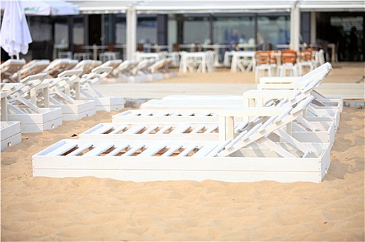 白色,水池,椅子,沙滩,海滩