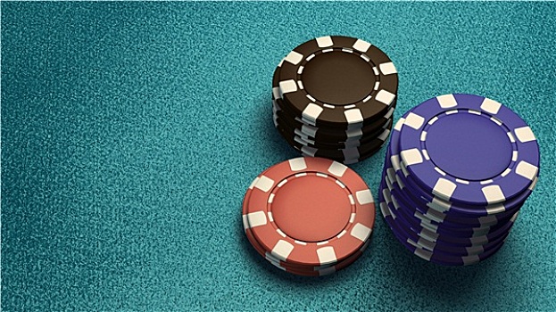 关注,赌场,筹码,蓝色,桌子