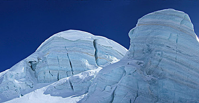 冰河,策马特峰,瓦莱,瑞士,欧洲