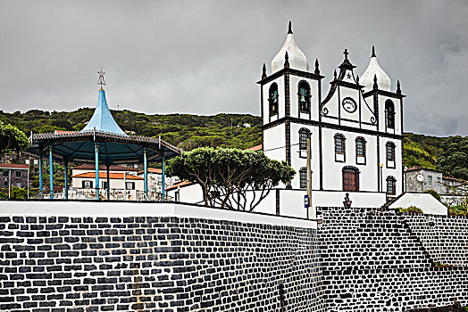 葡萄牙,亚速尔群岛,皮库岛,乡村,教堂