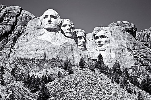 雕刻,四个,美洲,总统,拉什莫尔,南达科他,美国