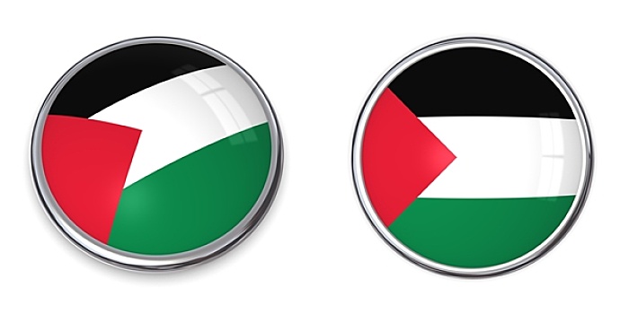 旗帜,扣,巴勒斯坦