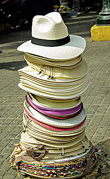 帽子,出售,老城,卡塔赫纳,哥伦比亚