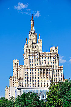 斯大林,摩天大楼,广场,莫斯科