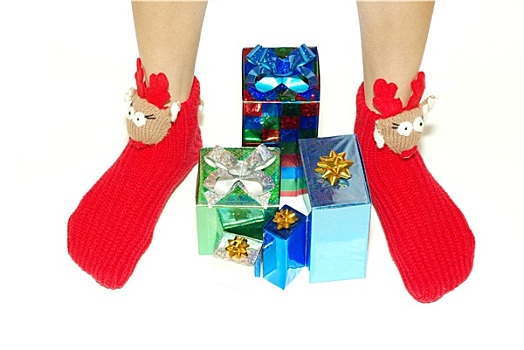圣诞节,盒子,礼物