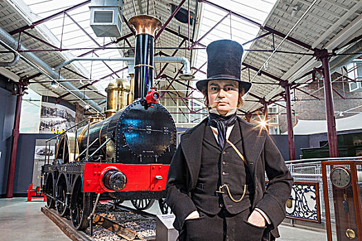 英格兰,威尔特,铁路,博物馆,蒸汽,雕塑,英国,仿制,宽,计量器,列车,北极星