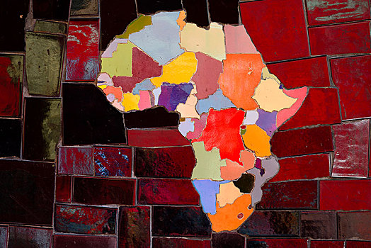 砖瓦,非洲,大陆,楼梯,艺术家,里约热内卢,巴西,南美