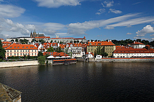 风景,布拉格城堡,大教堂,布拉格,捷克共和国,欧洲