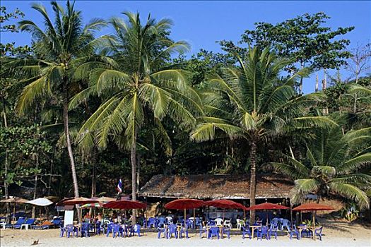 餐馆,唱,海滩,普吉岛,泰国,亚洲