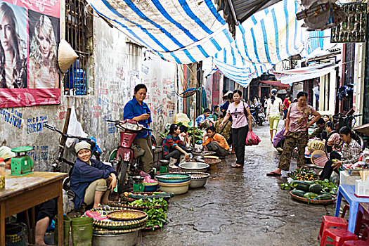 市场,河内,越南