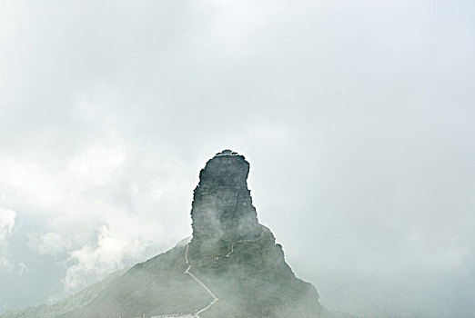 岩石构造,雾气,贵州,中国