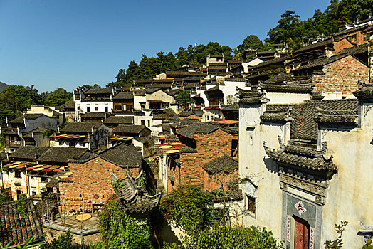 旅游目的地,江西婺源篁岭自然风光及人文景观