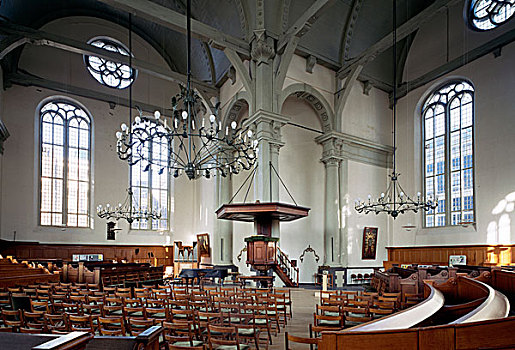 北方,教堂,讲道坛,17世纪,阿姆斯特丹,荷兰