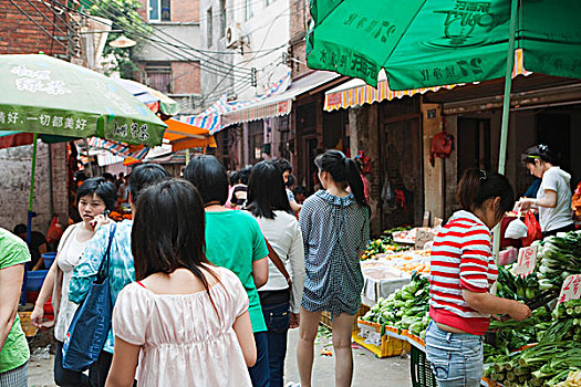食品市场,广州,中国