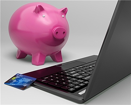 小猪,电脑,投资,银行