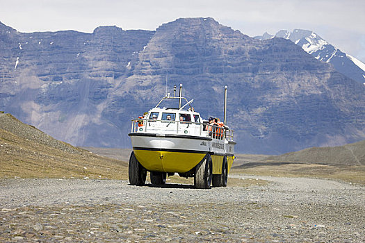 两栖,交通工具,杰古沙龙湖,冰岛