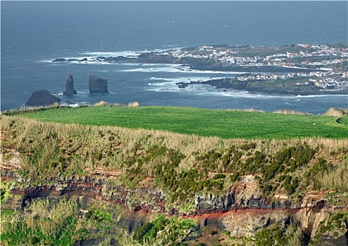 沿岸,风景,亚速尔群岛