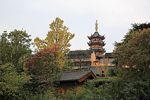 南京鸡鸣寺景色