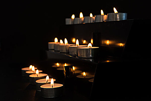 茶烛,蜡烛,暗色