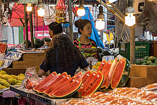 市场,甲米,泰国