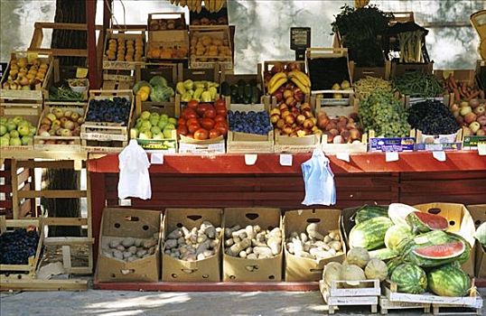 果蔬,货摊,市场