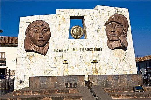 纪念建筑,印加,库斯科地区,秘鲁